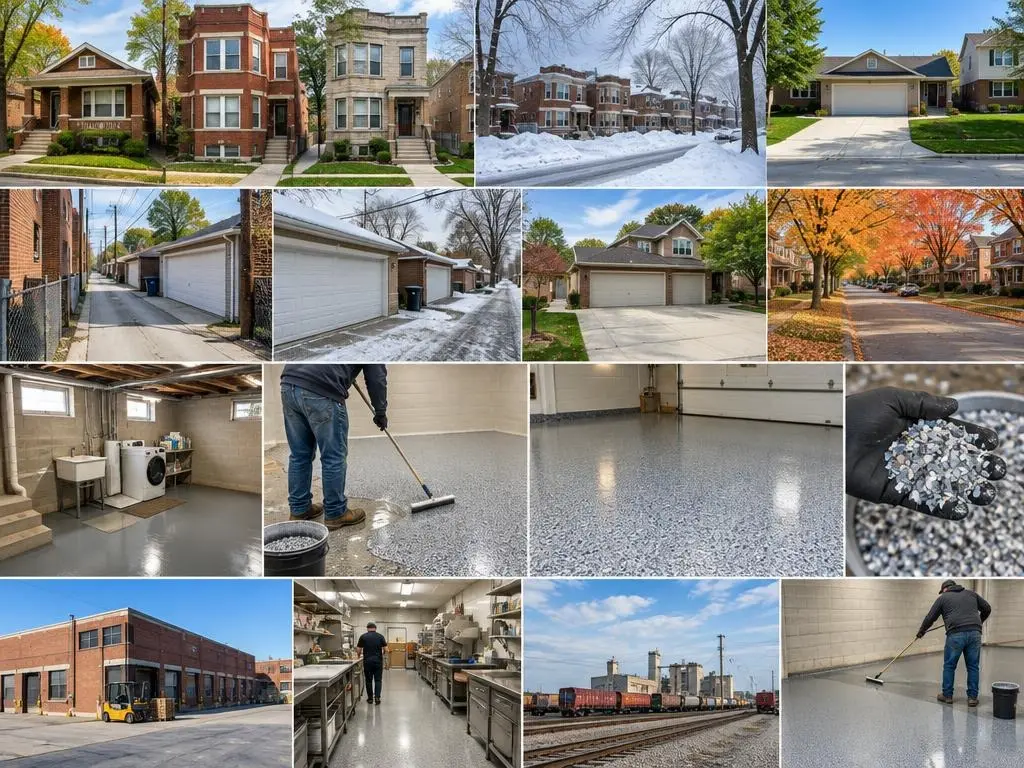 Epoxy Chip Floors in Chicago, IL